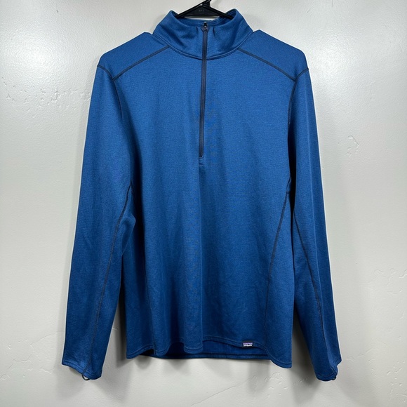Patagonia Other - Patagonia Men's Blue Capilene Midweight Zip-Neck Sweater Size Medium